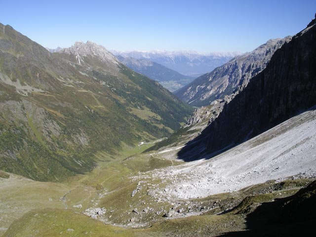 Pinnistal vom Pinnisjoch aus (22. Sep.)