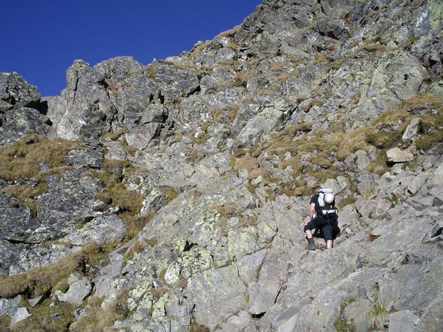 Erich zwischen Innsbrucker H&uuml;tte und Habicht (23. Sep.)