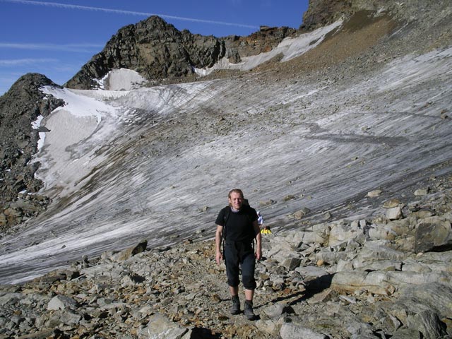 Erich zwischen Innsbrucker H&uuml;tte und Habicht (23. Sep.)