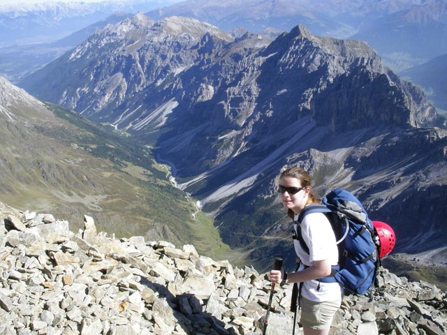 Daniela zwischen Habicht und Innsbrucker H&uuml;tte (23. Sep.)