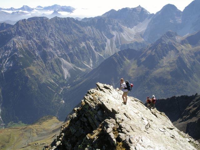 Daniela zwischen Habicht und Innsbrucker H&uuml;tte (23. Sep.)