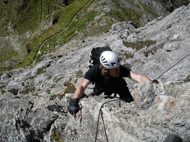 &Uuml;bungsklettersteig Innsbrucker H&uuml;tte: Erich (23. Sep.)