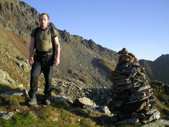 Erich zwischen Innsbrucker H&uuml;tte und Pramarnspitze (24. Sep.)