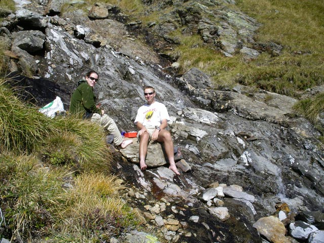 Daniela und ich zwischen Pramarnspitze und Plattental (24. Sep.)