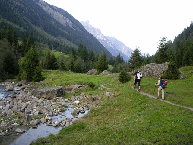 Erich und Daniela zwischen Laponesalm und Innersiller (24. Sep.)