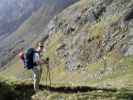 Daniela zwischen Innsbrucker Hütte und Pramarnspitze (24. Sep.)