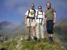 Ich, Daniela und Erich auf der Pramarnspitze, 2.511 m (24. Sep.)