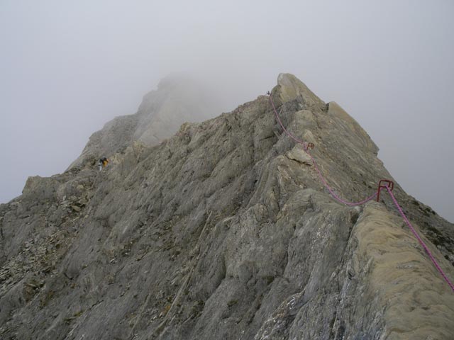 Axel am S&uuml;dwestgrat des Vorderen Kendlspitzes