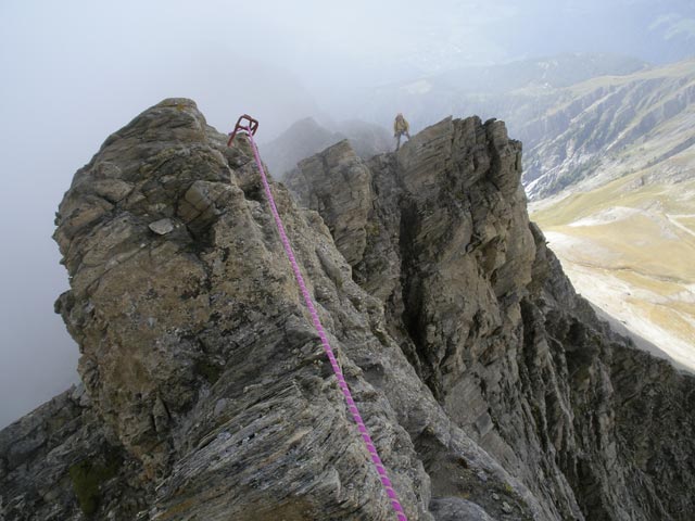 Axel am S&uuml;dwestgrat des Vorderen Kendlspitzes