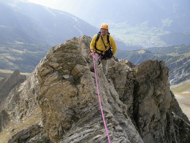 Axel am S&uuml;dwestgrat des Vorderen Kendlspitzes