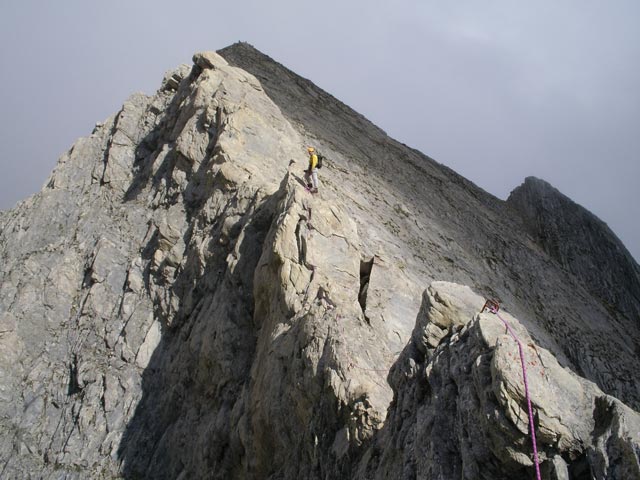Axel am S&uuml;dwestgrat des Vorderen Kendlspitzes