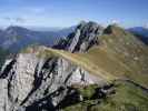 Windhöhe, Koschutnikturm, Breitwand und Hohe Spitze vom Tegoska gora aus (8.Okt.)