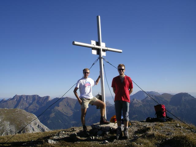 Ich und Robert am Hochkogel, 2.105 m