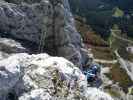 Kaiserschild-Klettersteig: Irene in der Schlusswand