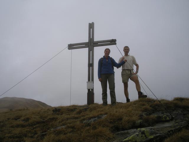 Doris und ich zwischen Steinermandl und Bruderkogel (21. Okt.)