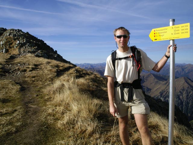 Ich zwischen Kleinem Bösenstein und Großem Bösenstein (22. Okt.)