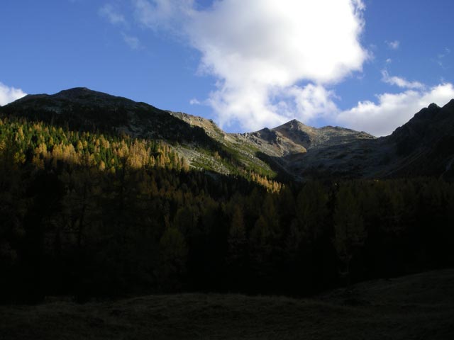 Hochhaide von der Einödalm aus (22. Okt.)