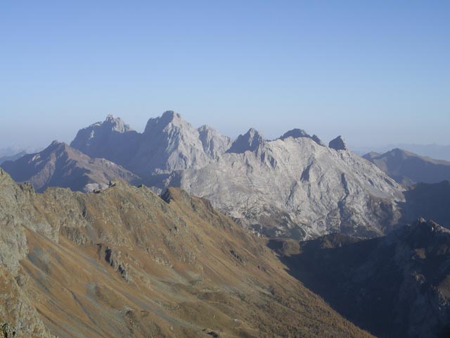 Kellerspitzen und Hohe Warte von der Raudenspitze aus (27. Okt.)