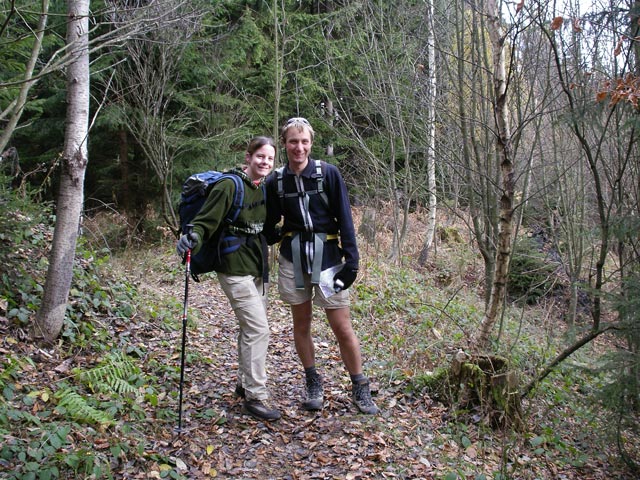 Daniela und ich zwischen Fleischhackeralm und Z&ouml;ttelsteig