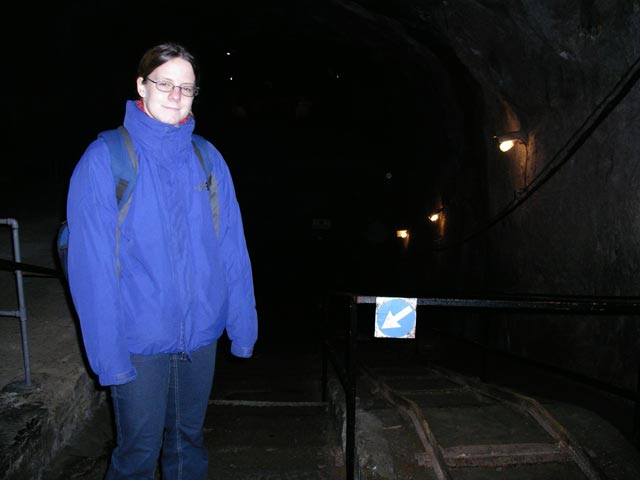 Daniela beim Abgang zum Landungssteg