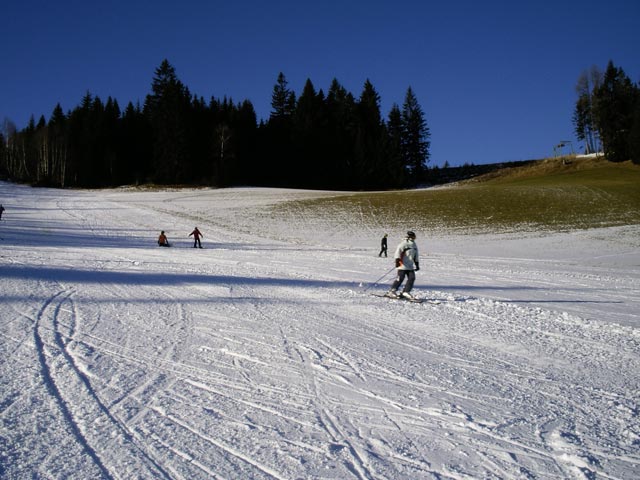 Daniela auf der Piste des Krauser Sch&ouml;ckllifts