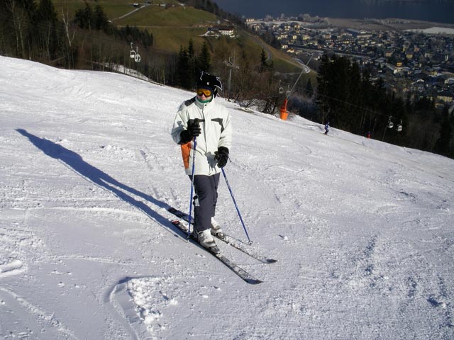 Daniela auf der Sch&uuml;ttabfahrt (27. Dez.)