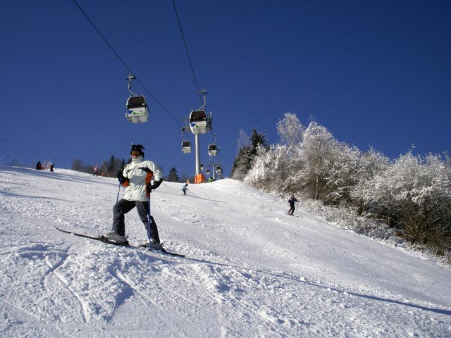 Daniela auf der Sch&uuml;ttabfahrt (27. Dez.)