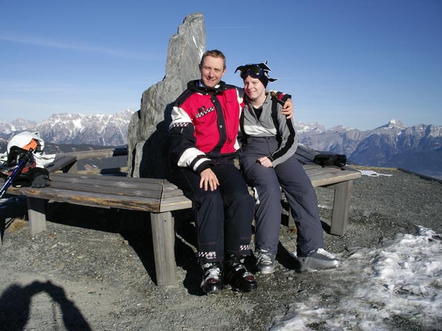 Ich und Daniela am Salersbachk&ouml;pfl, 1.934 m (28. Dez.)