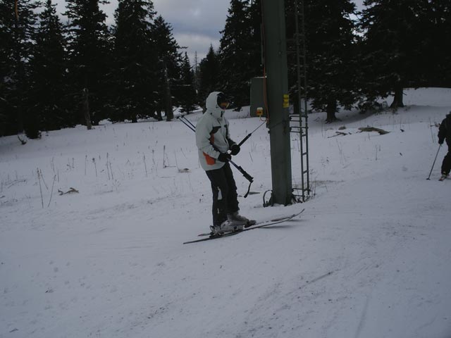 Daniela auf Wetterinlift