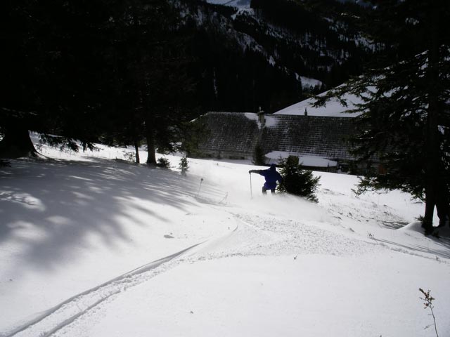 Andreas neben der Wetterinabfahrt