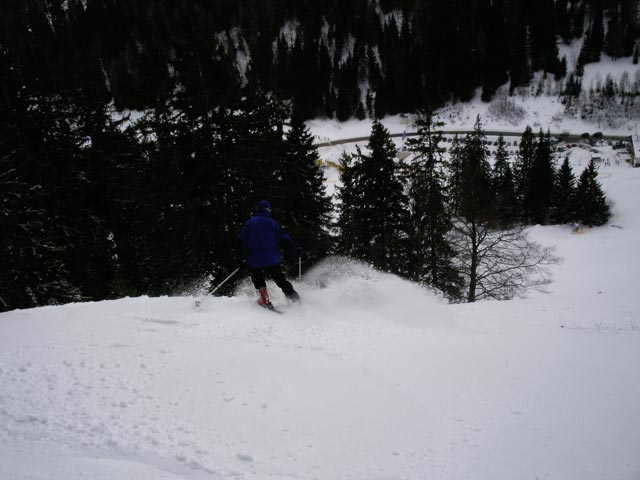 Andreas neben der Wetterinabfahrt