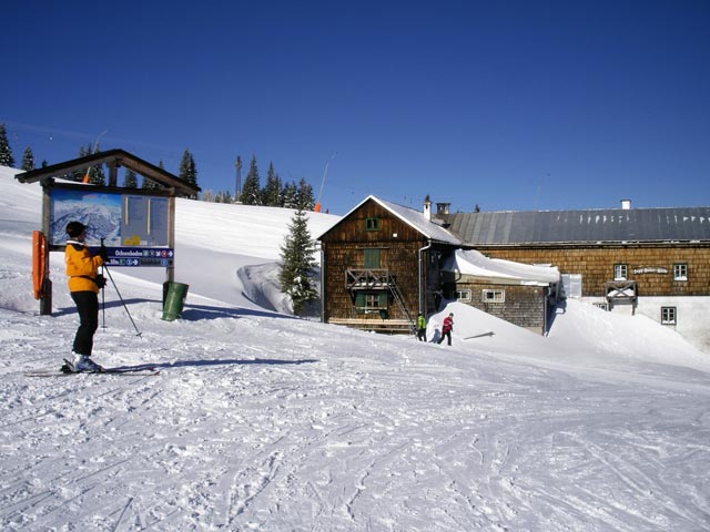 Andrea bei der Sepp-Huber-Hütte, 1.506 m