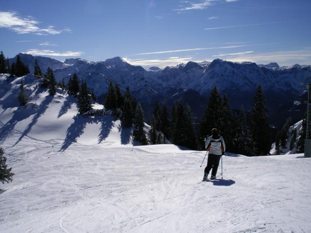 Daniela auf der Ochsenboden-Abfahrt
