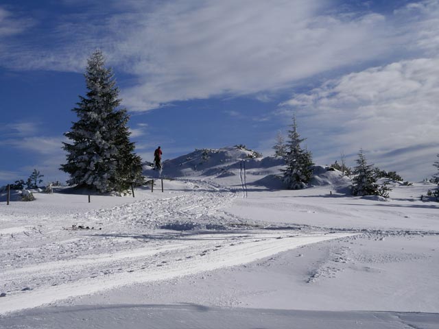 bei der Bergstation des Schlepplifts Spitzplaneck