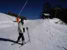 Daniela bei der Bergstation des Sonnenlifts