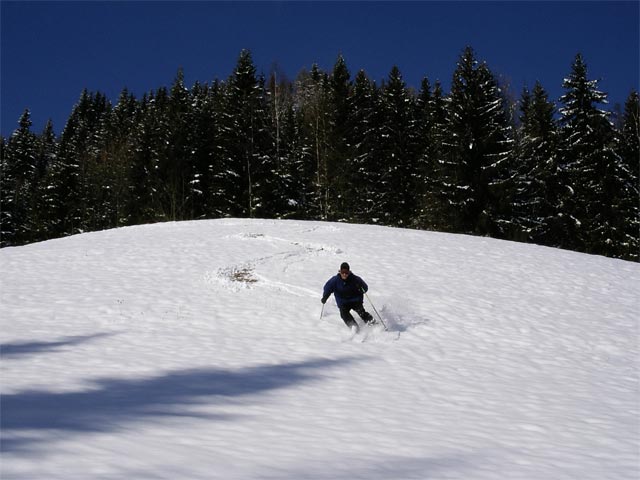 Erich neben der Piste Handlbauer