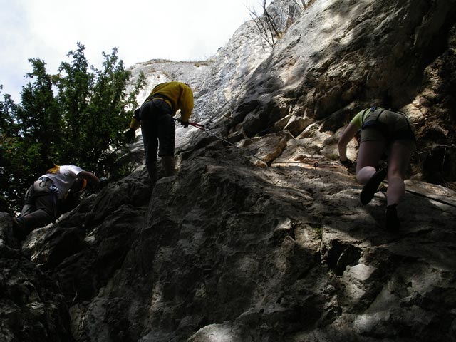 Axel, Andreas und Daniela am HTL-Steig