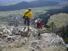 Andreas und ich beim Ausstieg des Blutspur-Klettersteigs