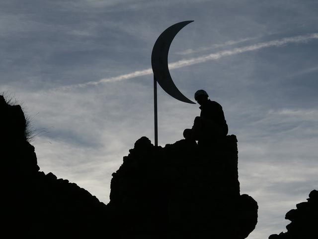 Alexander in der Ruine Türkensturz