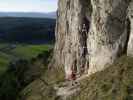 Pittentaler Klettersteig: Daniela, Christoph und Alexander im Einstieg