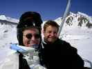 Mama und Markus auf der Visnitzbahn (20. Apr.)