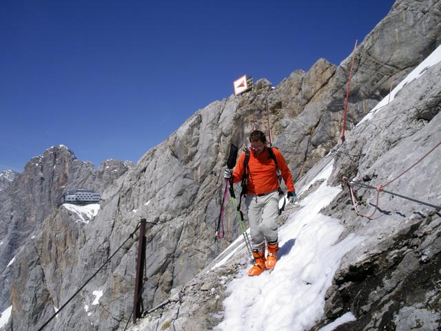 Axel zwischen Rosmarie-Stollen und Edelgrieß-Gletscher