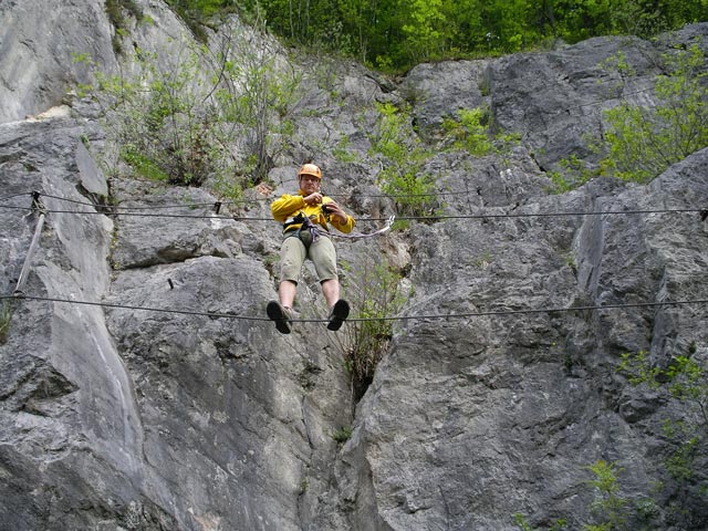 Andreas auf der Seilbr&uuml;cke