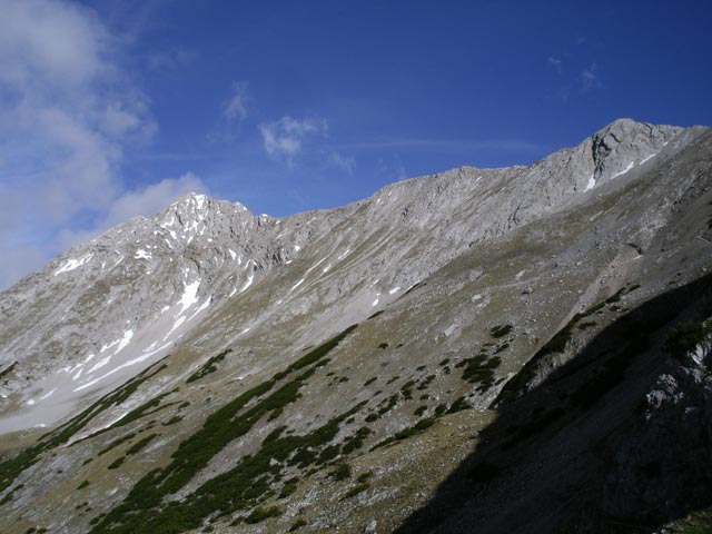 Speckkarspitze und Signalkopf von der Bettelwurfhütte aus (12. Mai)