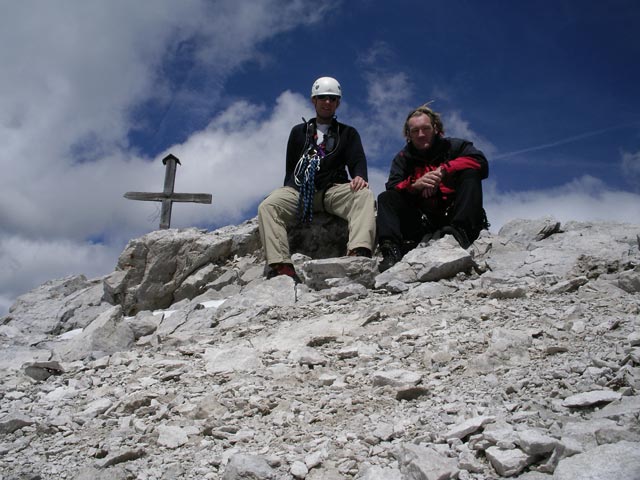 Ich und Erich am Vorgipfel des Kleinen Bettelwurfs (12. Mai)