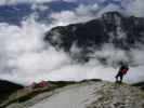 Erich zwischen Bettelwurfhütte und Westgrat-Klettersteig (12. Mai)