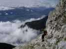 Erich zwischen Bettelwurfhütte und Westgrat-Klettersteig (12. Mai)