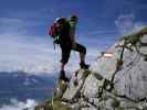 Erich zwischen Bettelwurfhütte und Westgrat-Klettersteig (12. Mai)