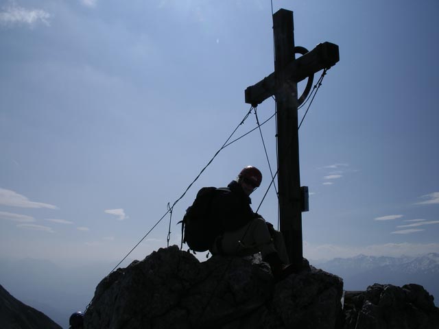 Innsbrucker Klettersteig: Daniela auf der Seegrubenspitze, 2.350 m