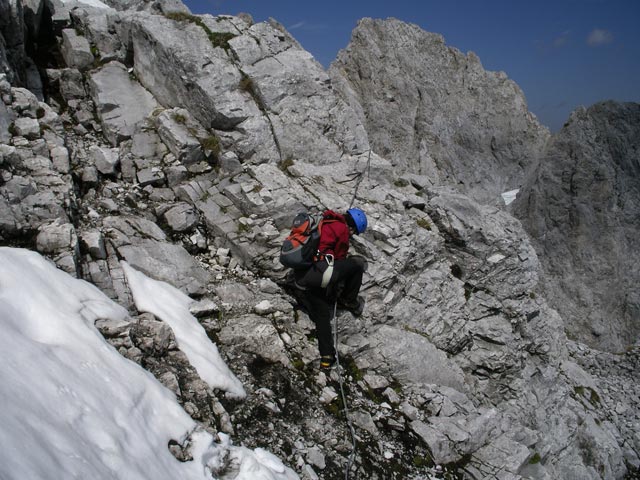 Innsbrucker Klettersteig: Irene zwischen Seegrubenspitze und Seegrubenscharte